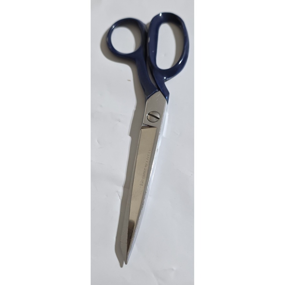 Clauss Elegance Hot Hammer Forged Dressmaker Shears‎ Blue Handles 8 Inch